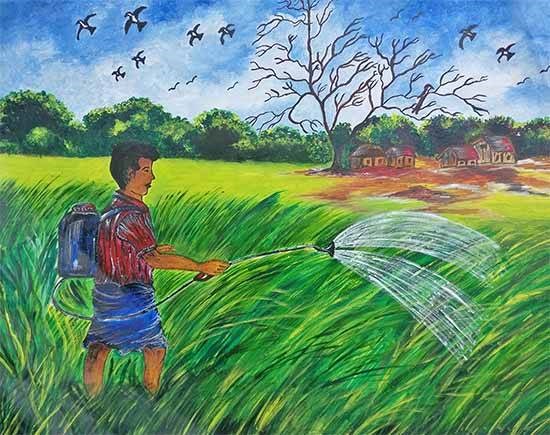 Greenery Around Us, painting by Tahsin Ahmed