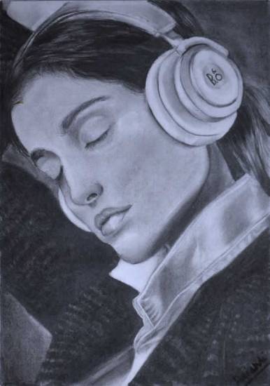 Painting  by Drishti Pandey - Deep in Music
