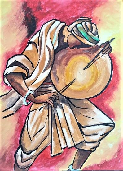 Echoes in India, painting by N J Shruti