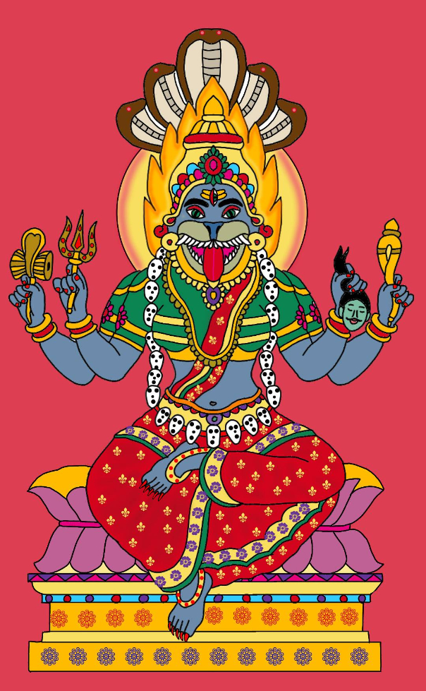 Print  by Harshit Pustake - Goddess pratyangira