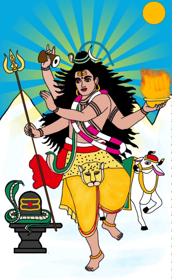 Lord natraja, painting by Harshit Pustake