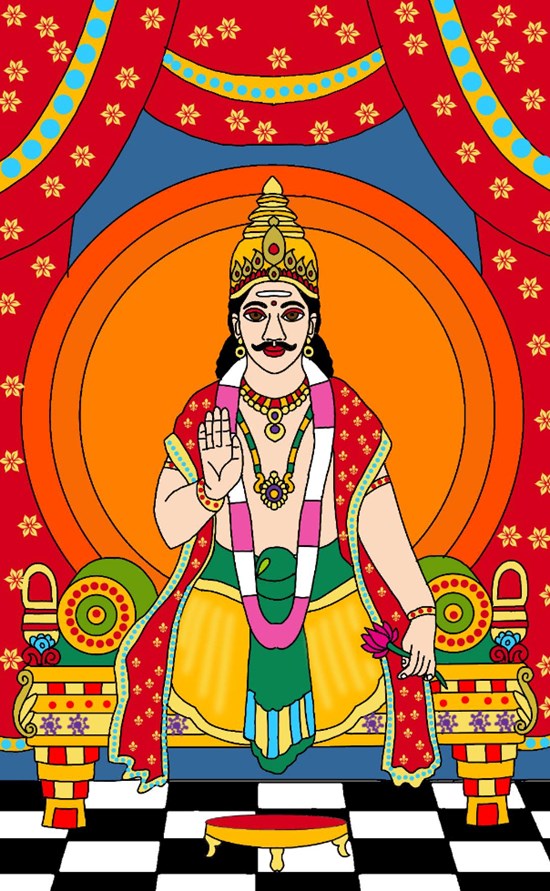Lord aruna, painting by Harshit Pustake