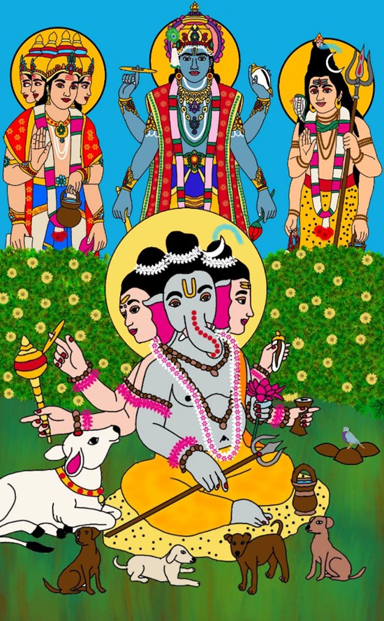 Ganesh, painting by Harshit Pustake