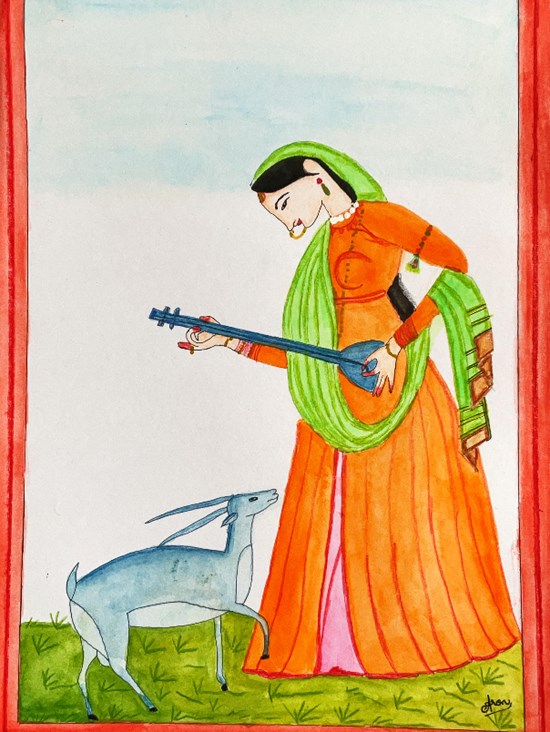 Kangara, painting by Aron Raj