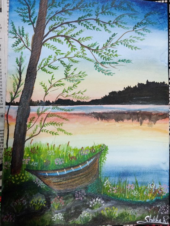 Water Color, painting by Shikha Rathore