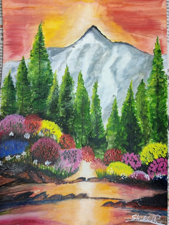 Water Color, painting by Shikha Rathore