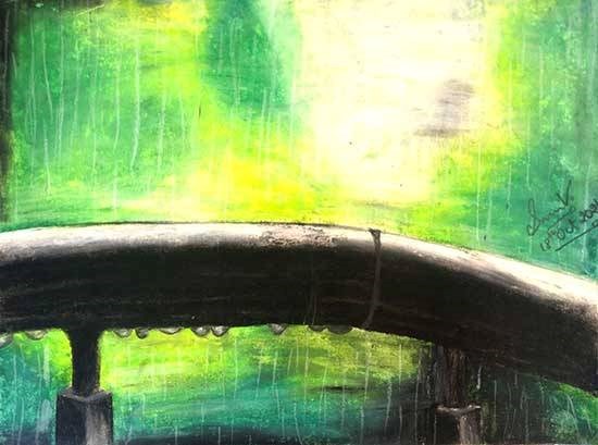 Rain, painting by Saanvi Verma