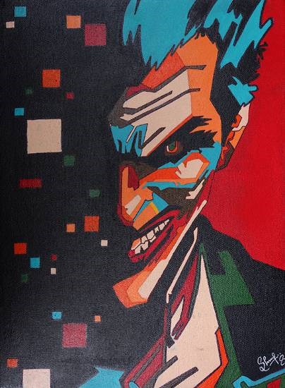 Joker, painting by Sahil Shahi
