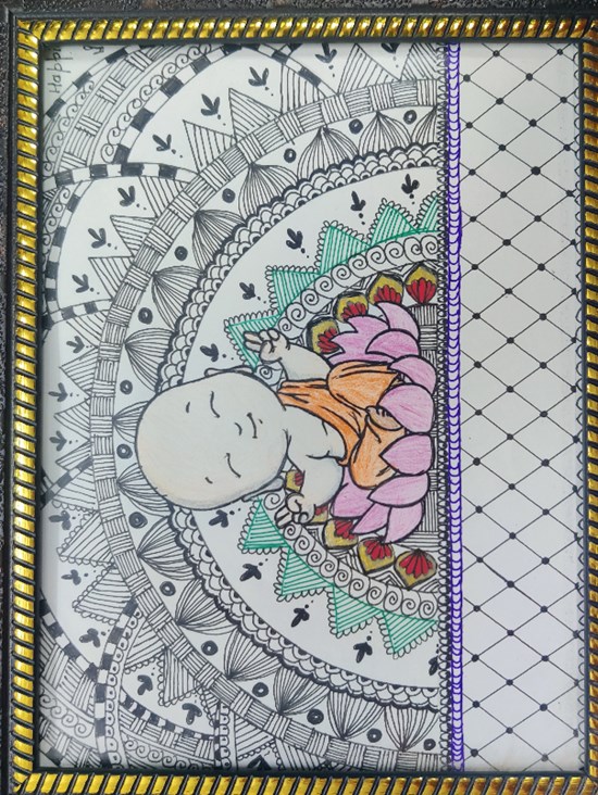 Happiness and fortune, painting by Isha Agnihotri