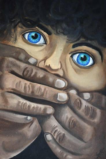 Painting  by Gargee Patil - Save girl child