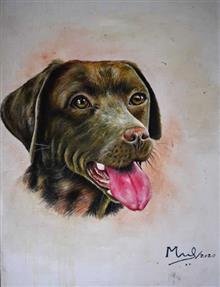 Painting  by Madhusudan  - Dog