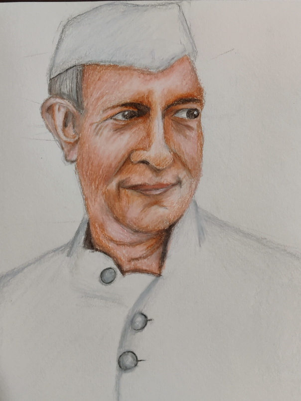 Painting  by Ansh Srivastav - Nehru