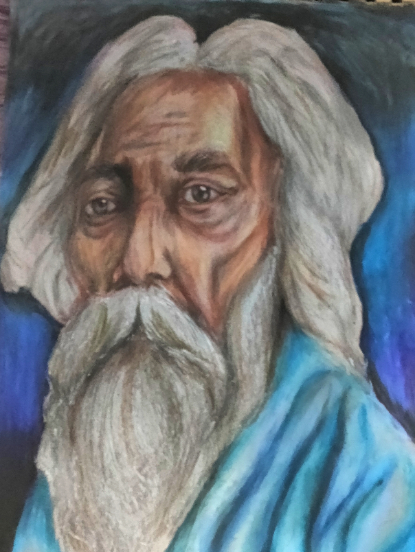 Painting  by Ansh Srivastav - Rabindranath Tagore