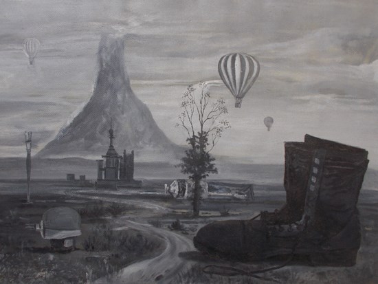 Mindscape, painting by Anikesh Verma