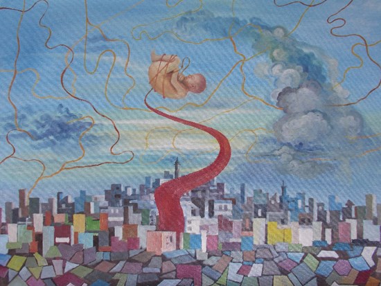 Solitude, painting by Anikesh Verma