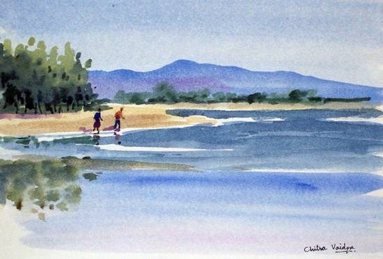 Shore - III, painting by Chitra Vaidya