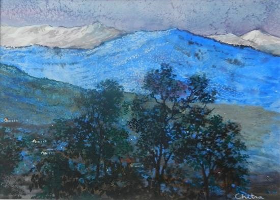 Kumaon Mountains - 5, painting by Chitra Vaidya