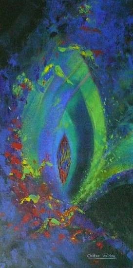 Spiritual IV, painting by Chitra Vaidya