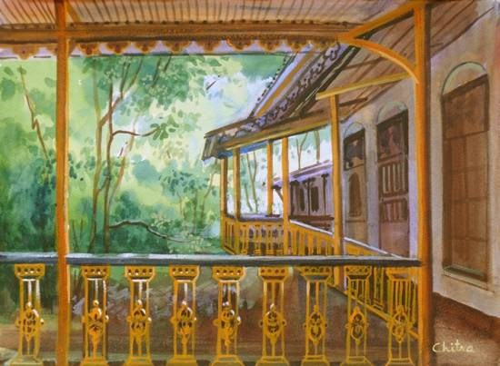 Heritage Hotel XIV, Matheran, painting by Chitra Vaidya