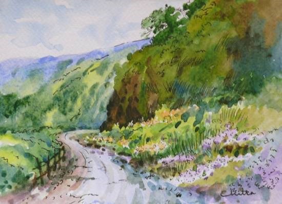 In the Hills XVIII, painting by Chitra Vaidya