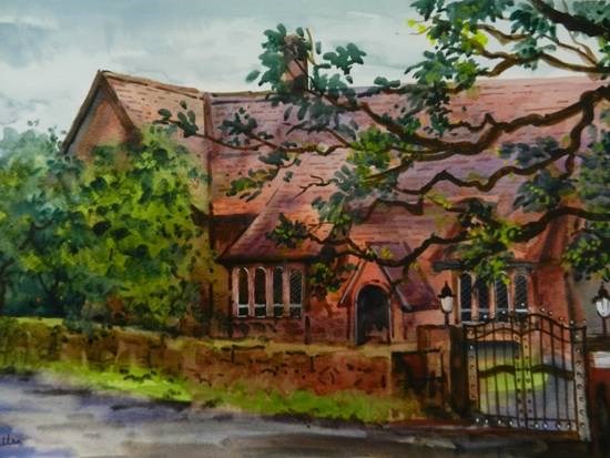 Mahabaleshwar Club - II, painting by Chitra Vaidya