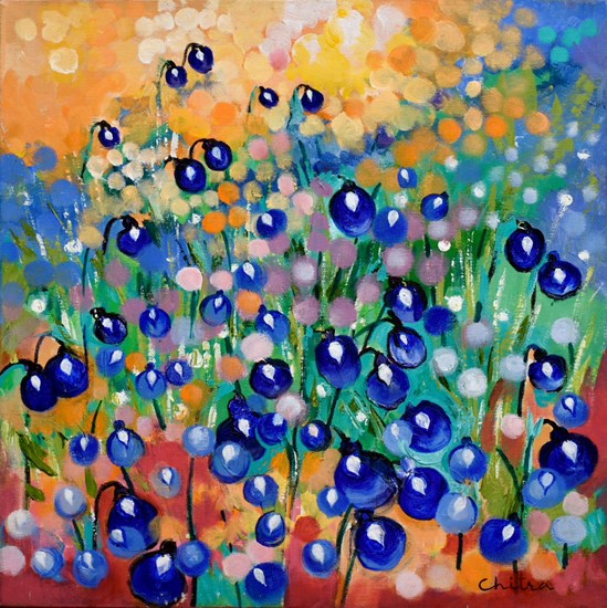 Flowers from Kas plateau - 7, painting by Chitra Vaidya
