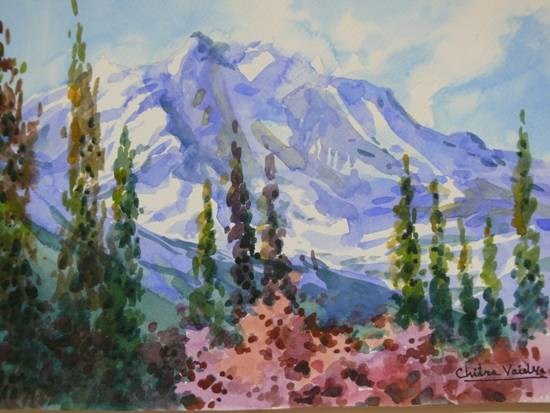 Himachal V, painting by Chitra Vaidya