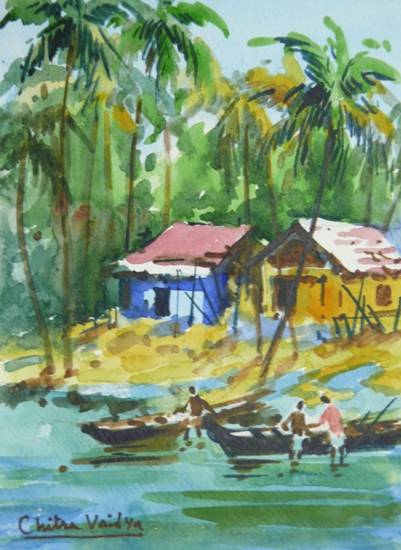 Konkan XIX, Painting by  Artist Chitra Vaidya