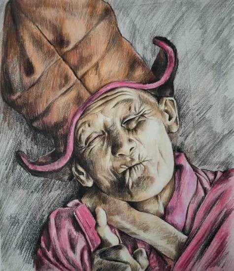 Moment of life, painting by Vikash Kumar
