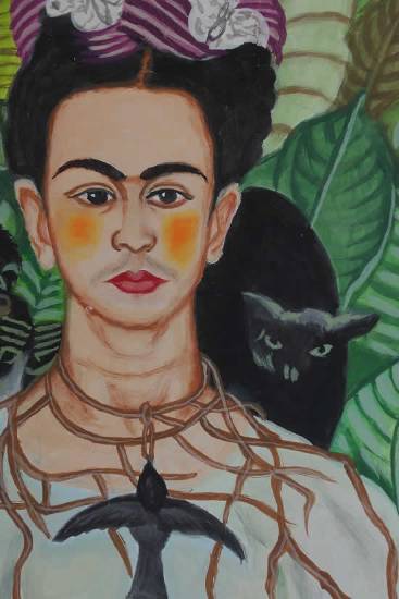 Painting  by Lata Kumari - A boy with nature