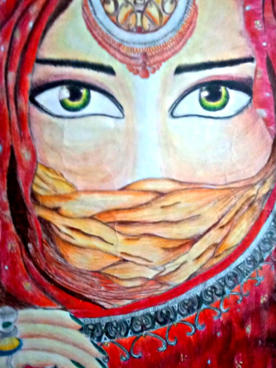 Arabian Woman, painting by Tanvi Rangani