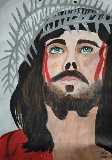 Jesus christ, painting by Viveka Yadav