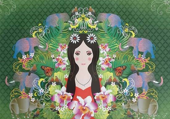 Lush Life, painting by Anushcka Joshi