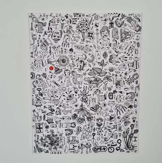 Untitled, painting by Kanishka Bhalotia