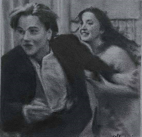 Titanic, painting by Shriraj Chavan