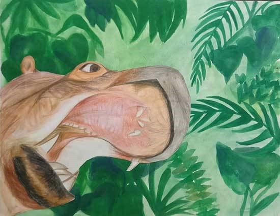 Our Beautiful Wildlife, painting by Bhoomi Agarwal