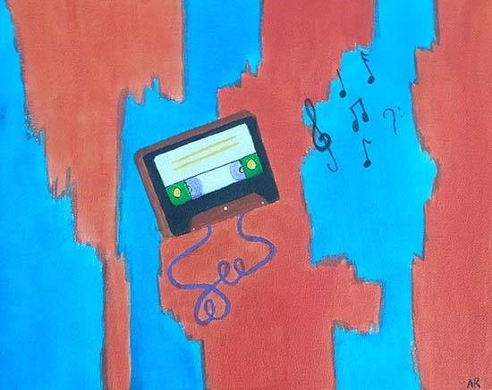 The Retro, painting by Akshara Reddy