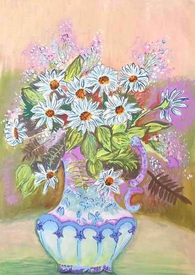 Beauty of Flowers, painting by Nihali Sawant