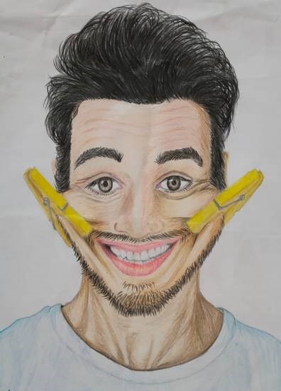 Smile, painting by Roshini T