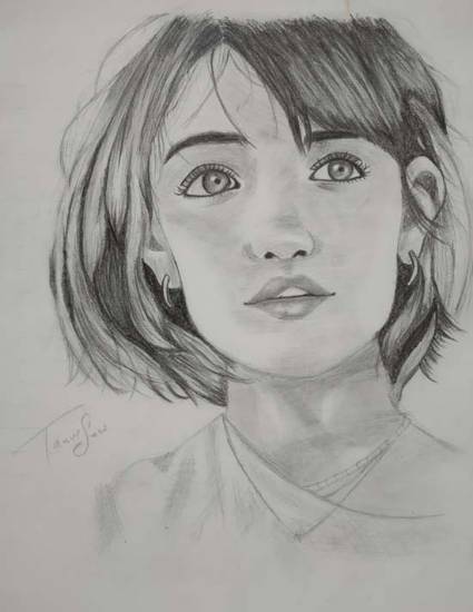 Painting  by Tanvi Soni - Girl Portrait