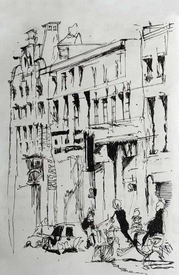 Urban Sketching, painting by Insha Fatima