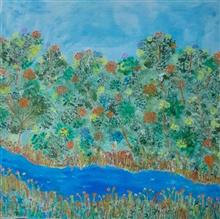 Painting by Jayant Kher - Riveside