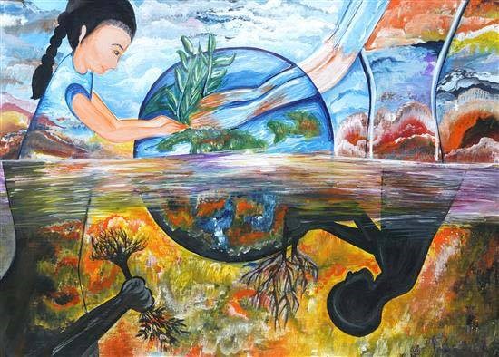 Plants the Preserver, painting by Harshita Narang