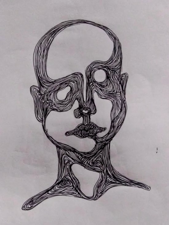 Tranquil in Chaos, painting by Tanisha Raghav