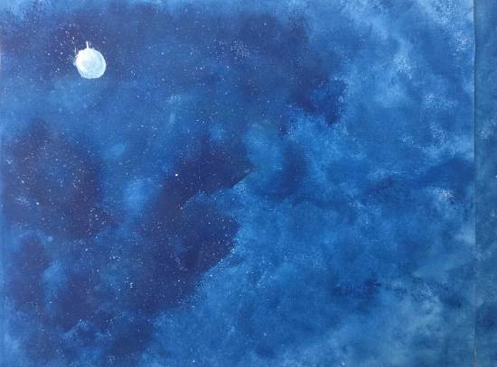 Painting  by Mihir Nikam - The Blue Sky