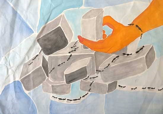 Sugar Thief, painting by Isshita Bajaj