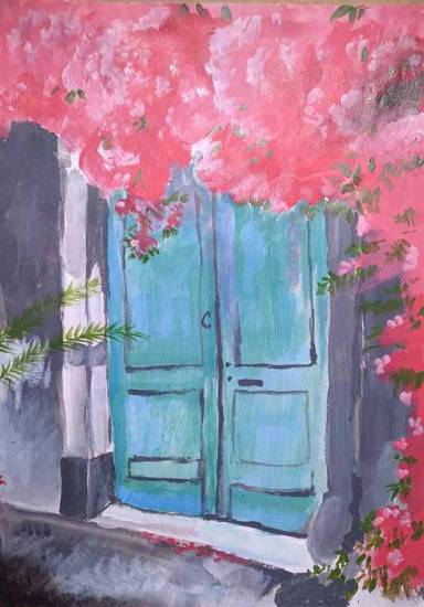Painting  by Anitha More - Door