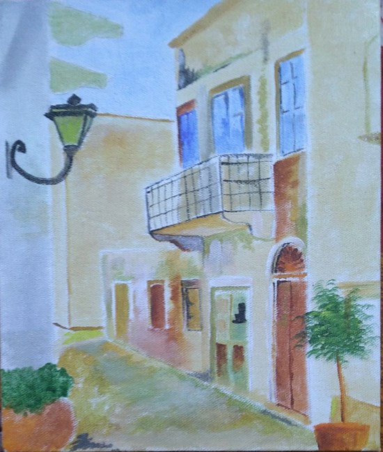 Street, painting by Anitha More