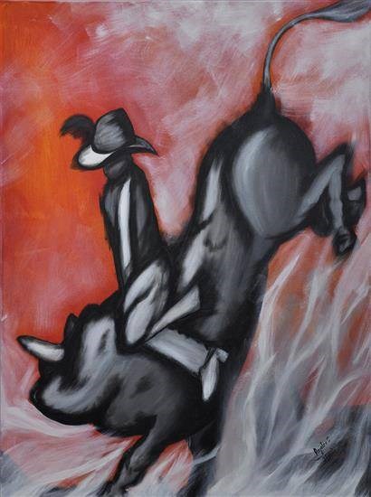 Draconian, painting by Anjalee S Goel