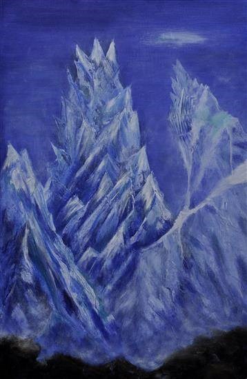 Ocean blue, painting by Anjalee S Goel